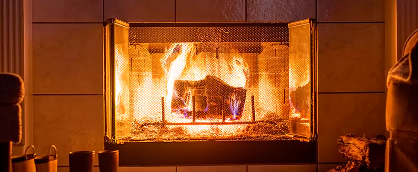 Mendota Hearth Landscape Fireplace Installation in Toronto, Ontario