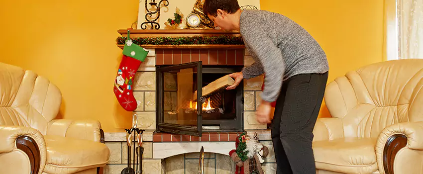 Rusted Metal Fireplace Restoration in Toronto, Ontario