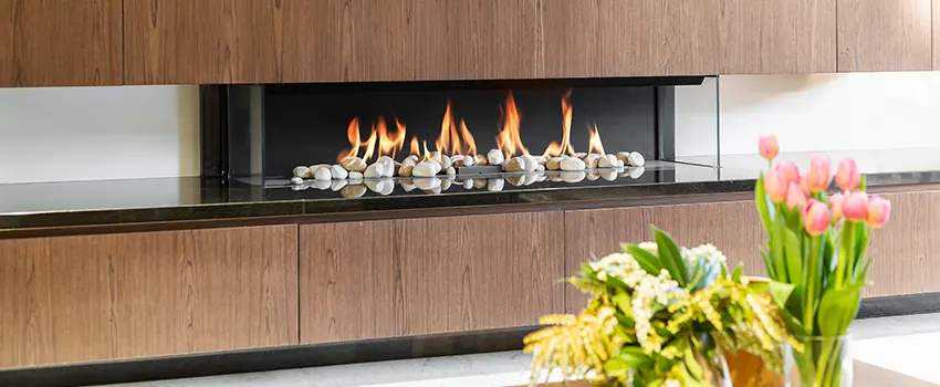 Double-height Fireplace Design Refurbishment in Toronto, Ontario